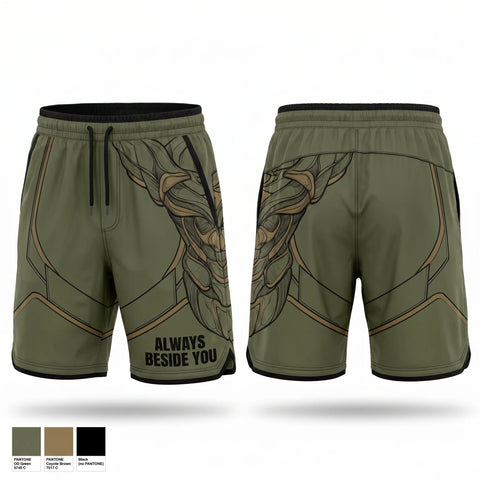 Athletic Shorts With Pockets, Always beside you, EMS/EMT, Teamtime, Team time, sublimation, custom sports apparel, team uniforms, spirit wear, spiritwear, sports uniforms, custom shirts, team store, custom team store, fundraiser sports, apparel fundraiser