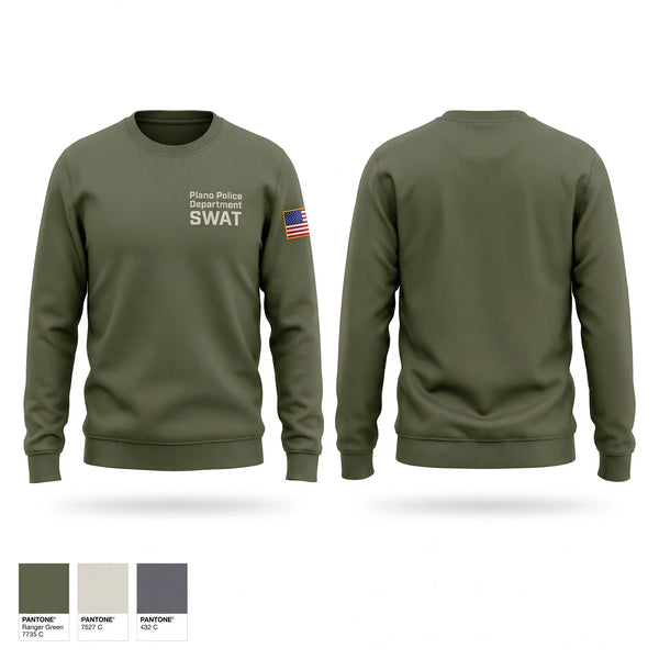 Crew Neck Sweatshirt, Plano Police Department SWAT, Police, Teamtime, Team time, sublimation, custom sports apparel, team uniforms, spirit wear, spiritwear, sports uniforms, custom shirts, team store, custom team store, fundraiser sports, apparel fundraiser