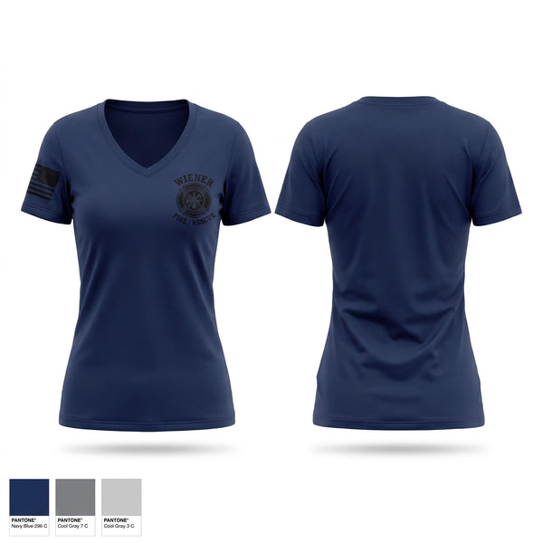 Womens Short Sleeve Vneck Shirt, Weiner fire department, Fire Department, Teamtime, Team time, sublimation, custom sports apparel, team uniforms, spirit wear, spiritwear, sports uniforms, custom shirts, team store, custom team store, fundraiser sports, apparel fundraiser