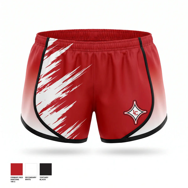 Womens Shorts, Red Devils, Women's Basketball, Teamtime, Team time, sublimation, custom sports apparel, team uniforms, spirit wear, spiritwear, sports uniforms, custom shirts, team store, custom team store, fundraiser sports, apparel fundraiser