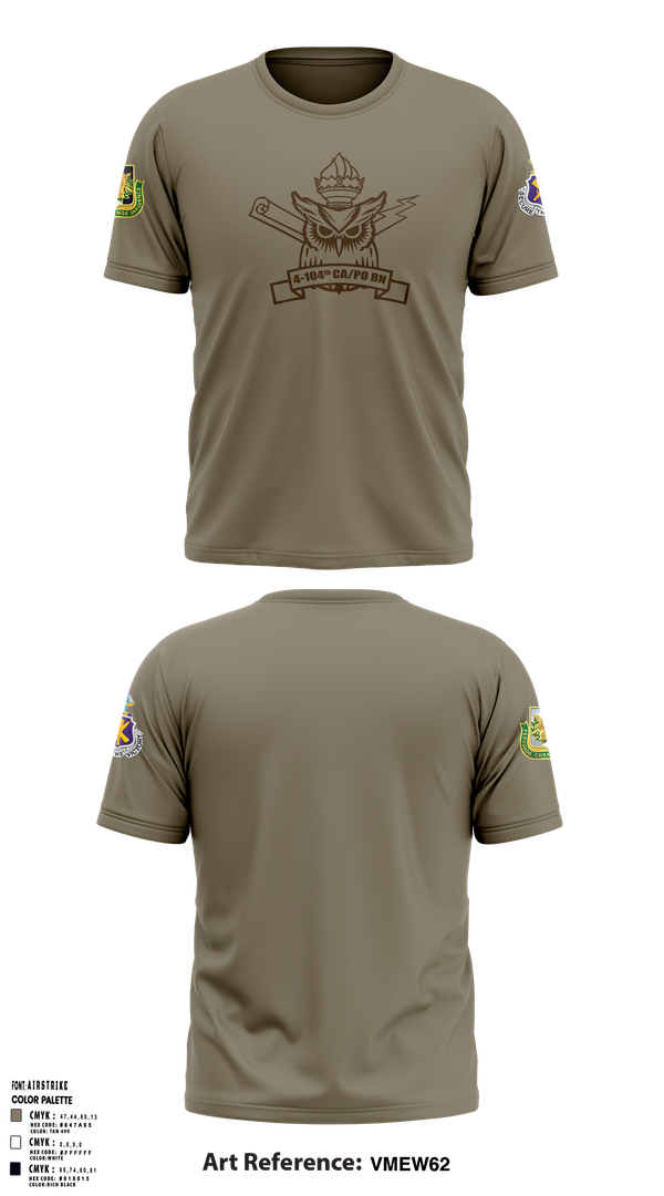 Short Sleeve Performance Shirt, 4th/104th BN (CA/PO), , Teamtime, Team time, sublimation, custom sports apparel, team uniforms, spirit wear, spiritwear, sports uniforms, custom shirts, team store, custom team store, fundraiser sports, apparel fundraiser