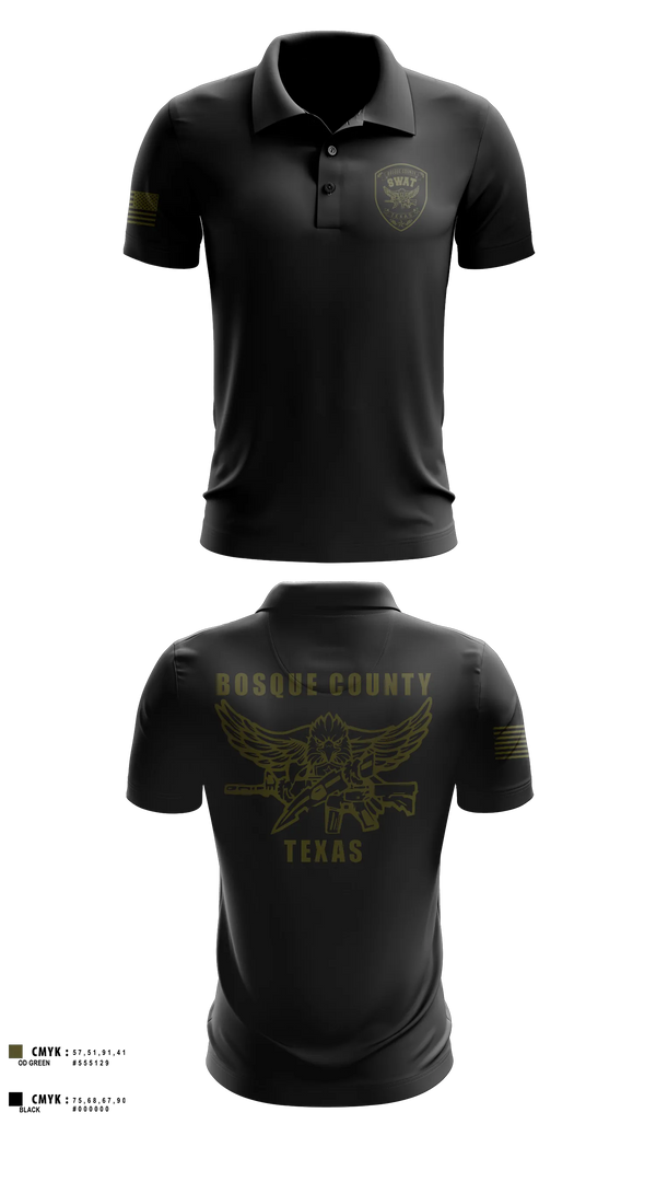 Short Sleeve Performance Polo, BOSQUE REGIONAL SWAT TEAM, Police, Teamtime, Team time, sublimation, custom sports apparel, team uniforms, spirit wear, spiritwear, sports uniforms, custom shirts, team store, custom team store, fundraiser sports, apparel fundraiser
