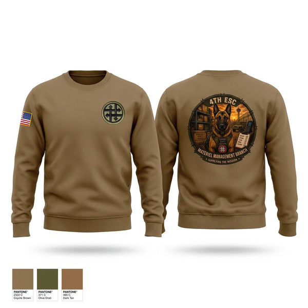 Crew Neck Sweatshirt, 4th ESC, Army, Teamtime, Team time, sublimation, custom sports apparel, team uniforms, spirit wear, spiritwear, sports uniforms, custom shirts, team store, custom team store, fundraiser sports, apparel fundraiser