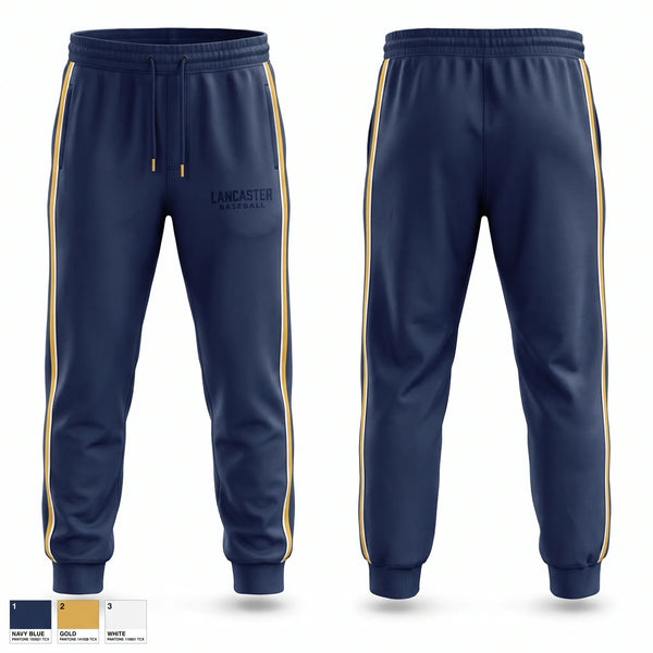 Sweatpants, Lancaster, Baseball, Teamtime, Team time, sublimation, custom sports apparel, team uniforms, spirit wear, spiritwear, sports uniforms, custom shirts, team store, custom team store, fundraiser sports, apparel fundraiser