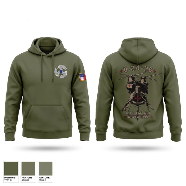Hoodie, 1-222 Aviation 1st Platoon D.co, Army, Teamtime, Team time, sublimation, custom sports apparel, team uniforms, spirit wear, spiritwear, sports uniforms, custom shirts, team store, custom team store, fundraiser sports, apparel fundraiser