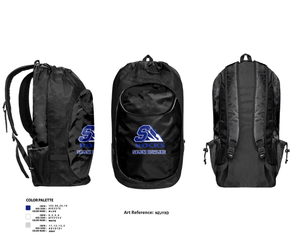 Gear Bag, Salem High School Bowling, Bowling, Teamtime, Team time, sublimation, custom sports apparel, team uniforms, spirit wear, spiritwear, sports uniforms, custom shirts, team store, custom team store, fundraiser sports, apparel fundraiser