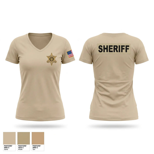 Womens Short Sleeve Vneck Shirt, Fayette County Sheriff’s Office, Police, Teamtime, Team time, sublimation, custom sports apparel, team uniforms, spirit wear, spiritwear, sports uniforms, custom shirts, team store, custom team store, fundraiser sports, apparel fundraiser