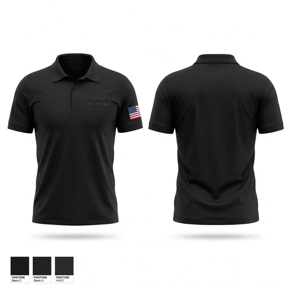 Short Sleeve Performance Polo, Franklin Police K9, Police, Teamtime, Team time, sublimation, custom sports apparel, team uniforms, spirit wear, spiritwear, sports uniforms, custom shirts, team store, custom team store, fundraiser sports, apparel fundraiser