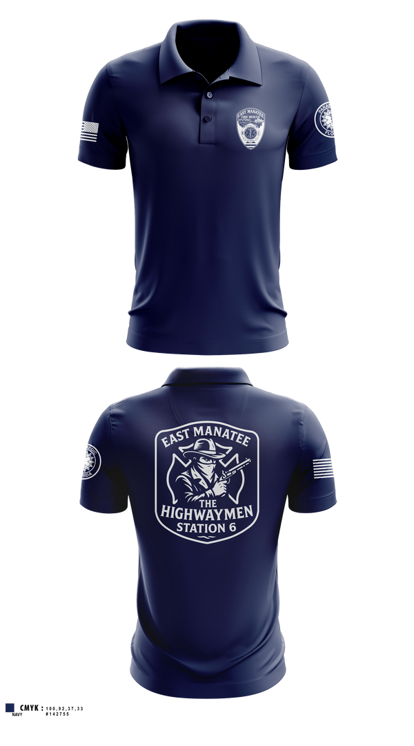 Short Sleeve Performance Polo, East Manatee, Fire Department, Teamtime, Team time, sublimation, custom sports apparel, team uniforms, spirit wear, spiritwear, sports uniforms, custom shirts, team store, custom team store, fundraiser sports, apparel fundraiser