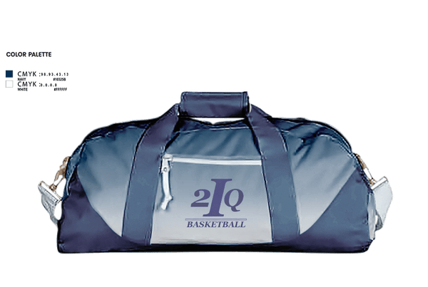 Duffle Bag, 2IQ Basketball, Men's Basketball, Teamtime, Team time, sublimation, custom sports apparel, team uniforms, spirit wear, spiritwear, sports uniforms, custom shirts, team store, custom team store, fundraiser sports, apparel fundraiser