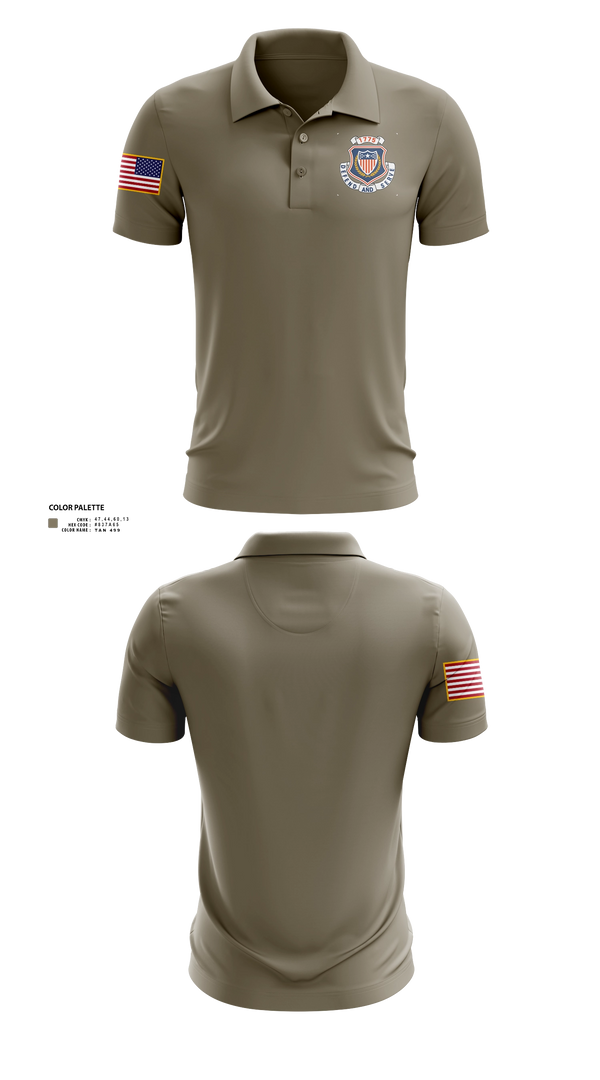 Short Sleeve Performance Polo, 38th RSG, Army, Teamtime, Team time, sublimation, custom sports apparel, team uniforms, spirit wear, spiritwear, sports uniforms, custom shirts, team store, custom team store, fundraiser sports, apparel fundraiser