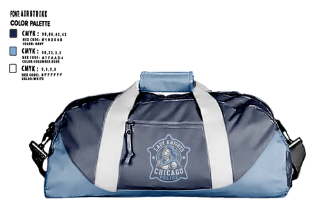 Duffle Bag, Chicago Police Lady Knights, Softball, Teamtime, Team time, sublimation, custom sports apparel, team uniforms, spirit wear, spiritwear, sports uniforms, custom shirts, team store, custom team store, fundraiser sports, apparel fundraiser