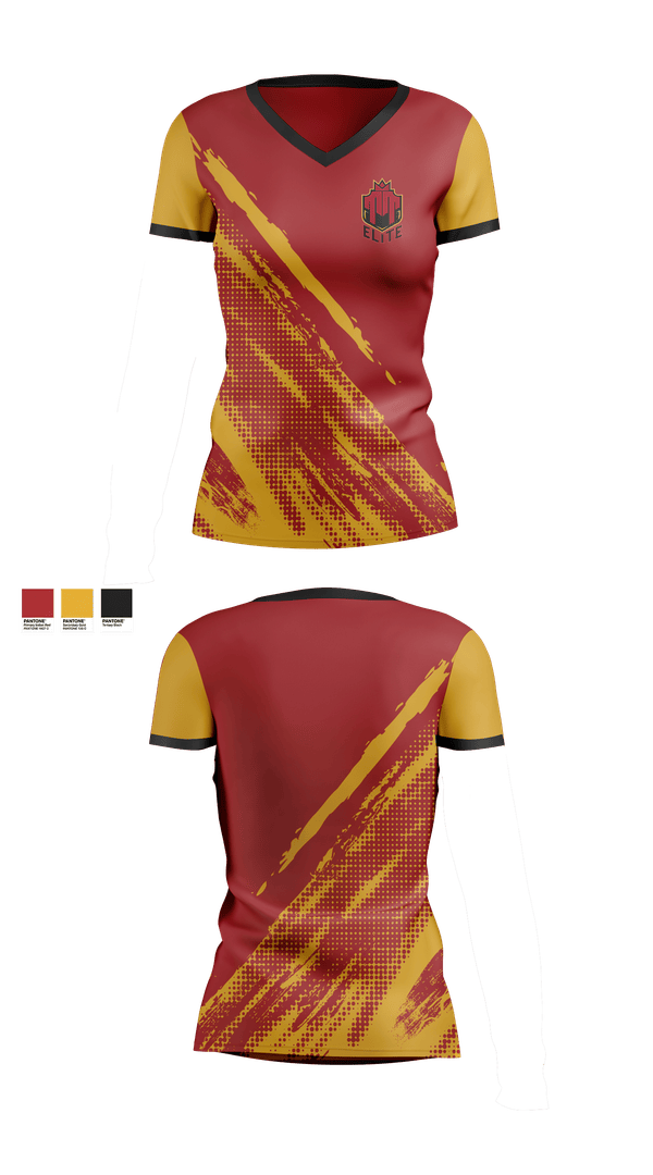 Womens Short Sleeve Vneck Shirt, True Transformation Elite, Men's Basketball, Teamtime, Team time, sublimation, custom sports apparel, team uniforms, spirit wear, spiritwear, sports uniforms, custom shirts, team store, custom team store, fundraiser sports, apparel fundraiser
