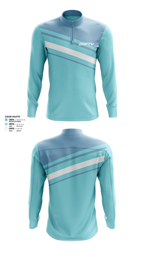 Quarter Zip Jacket, Drifty Elite, Men's Basketball, Teamtime, Team time, sublimation, custom sports apparel, team uniforms, spirit wear, spiritwear, sports uniforms, custom shirts, team store, custom team store, fundraiser sports, apparel fundraiser