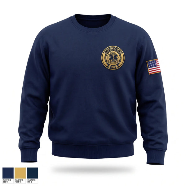 Crew Neck Sweatshirt, Haile Gold Mine EMS, EMS/EMT, Teamtime, Team time, sublimation, custom sports apparel, team uniforms, spirit wear, spiritwear, sports uniforms, custom shirts, team store, custom team store, fundraiser sports, apparel fundraiser