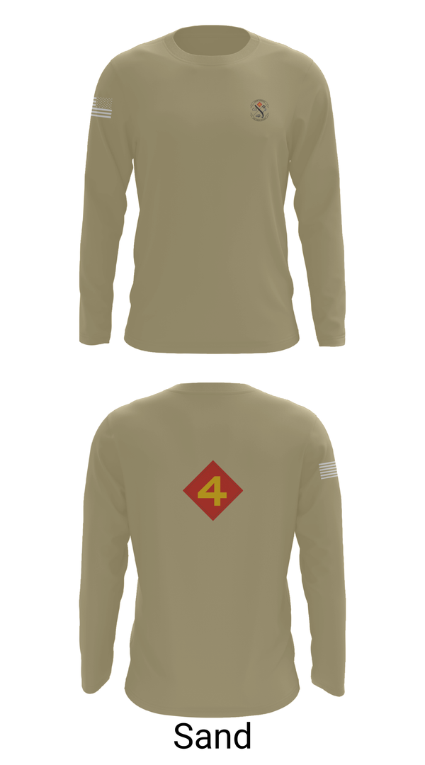 Long Sleeve Performance Shirt, 14th Marine regiment 4th Marine corps division, , Teamtime, Team time, sublimation, custom sports apparel, team uniforms, spirit wear, spiritwear, sports uniforms, custom shirts, team store, custom team store, fundraiser sports, apparel fundraiser