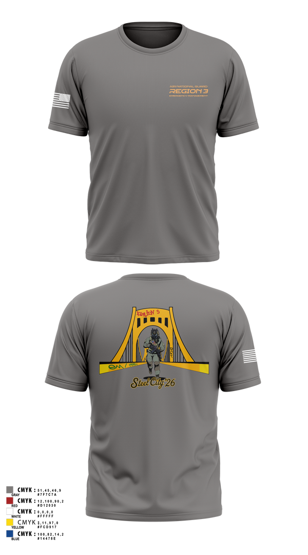 Short Sleeve Performance Shirt, 171st Emergency Management Flight, , Teamtime, Team time, sublimation, custom sports apparel, team uniforms, spirit wear, spiritwear, sports uniforms, custom shirts, team store, custom team store, fundraiser sports, apparel fundraiser