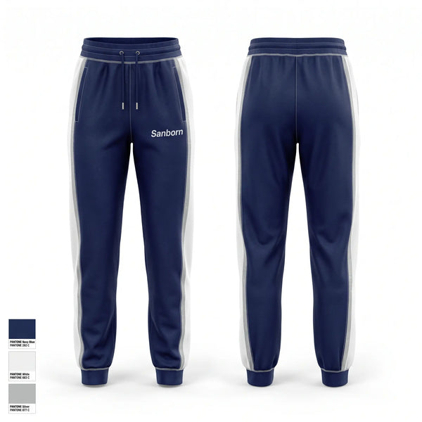 Sweatpants, Sanborn, Cheer, Teamtime, Team time, sublimation, custom sports apparel, team uniforms, spirit wear, spiritwear, sports uniforms, custom shirts, team store, custom team store, fundraiser sports, apparel fundraiser