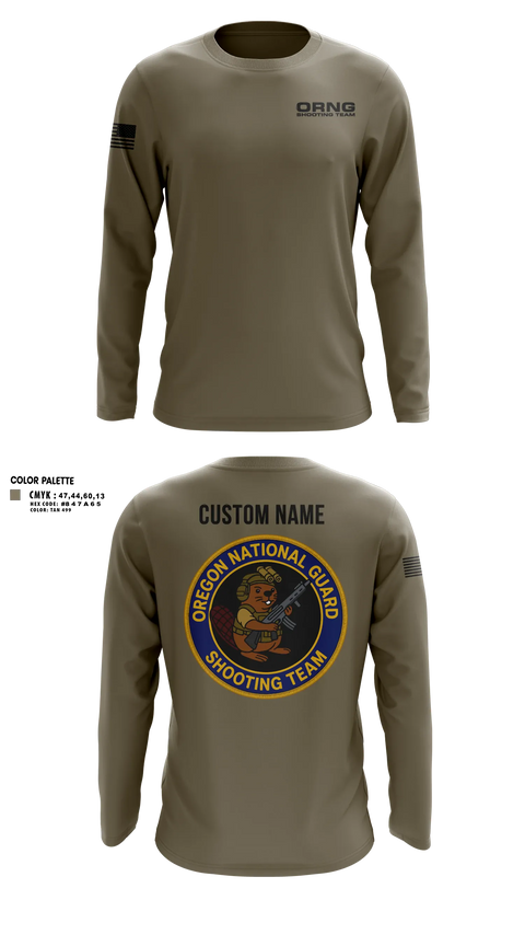 Long Sleeve Performance Shirt, Oregon national guard shooting team, Army, Teamtime, Team time, sublimation, custom sports apparel, team uniforms, spirit wear, spiritwear, sports uniforms, custom shirts, team store, custom team store, fundraiser sports, apparel fundraiser