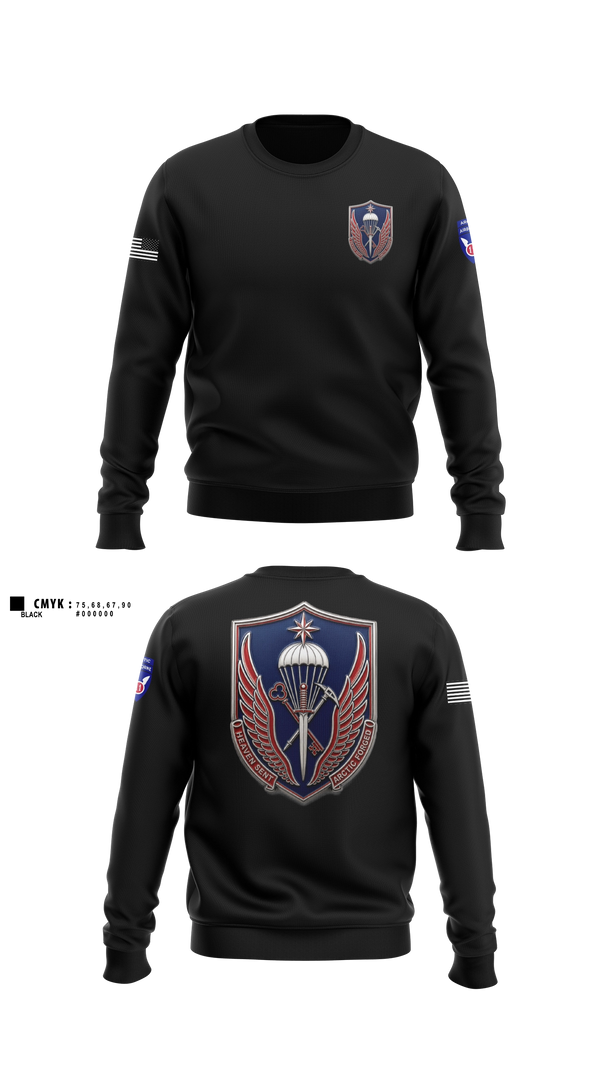 Crew Neck Sweatshirt, 11th ADSB, Army, Teamtime, Team time, sublimation, custom sports apparel, team uniforms, spirit wear, spiritwear, sports uniforms, custom shirts, team store, custom team store, fundraiser sports, apparel fundraiser