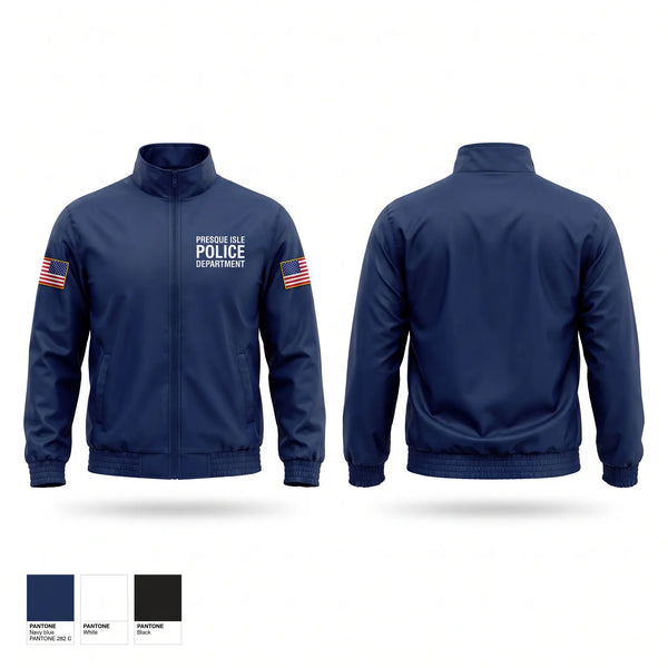 Windbreaker, Presque Isle Police Department, Police, Teamtime, Team time, sublimation, custom sports apparel, team uniforms, spirit wear, spiritwear, sports uniforms, custom shirts, team store, custom team store, fundraiser sports, apparel fundraiser