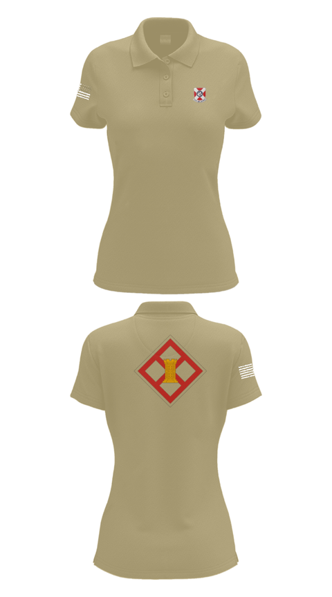 Women's Short Sleeve Performance Polo, 322 EN CO, Army, Teamtime, Team time, sublimation, custom sports apparel, team uniforms, spirit wear, spiritwear, sports uniforms, custom shirts, team store, custom team store, fundraiser sports, apparel fundraiser