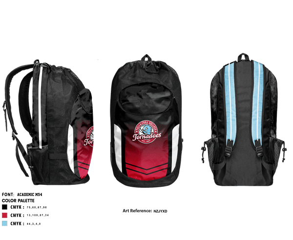 Gear Bag, Talladega College Volleyball, Women's Volleyball, Teamtime, Team time, sublimation, custom sports apparel, team uniforms, spirit wear, spiritwear, sports uniforms, custom shirts, team store, custom team store, fundraiser sports, apparel fundraiser