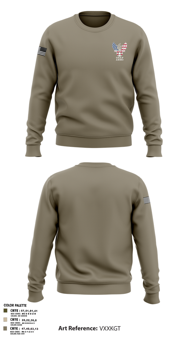 Crew Neck Sweatshirt, , Air Force, Teamtime, Team time, sublimation, custom sports apparel, team uniforms, spirit wear, spiritwear, sports uniforms, custom shirts, team store, custom team store, fundraiser sports, apparel fundraiser