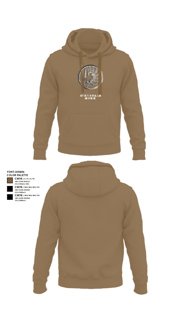 Hoodie, 1st Det. Royal Lao Airborne, Army, Teamtime, Team time, sublimation, custom sports apparel, team uniforms, spirit wear, spiritwear, sports uniforms, custom shirts, team store, custom team store, fundraiser sports, apparel fundraiser