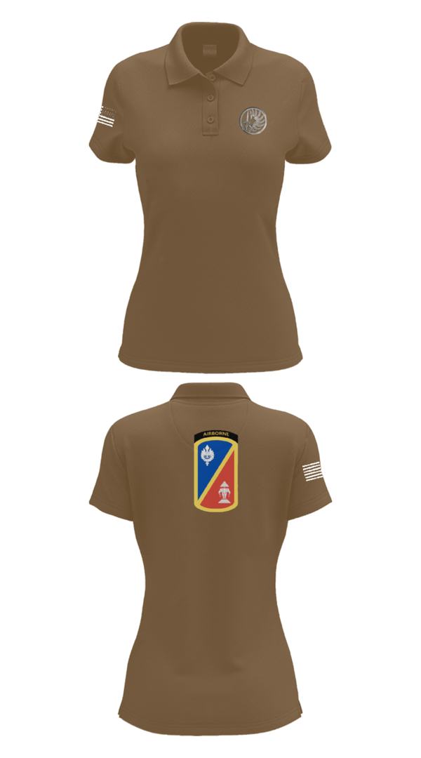 Women's Short Sleeve Performance Polo, 1st Det. Royal Lao Airborne, Army, Teamtime, Team time, sublimation, custom sports apparel, team uniforms, spirit wear, spiritwear, sports uniforms, custom shirts, team store, custom team store, fundraiser sports, apparel fundraiser
