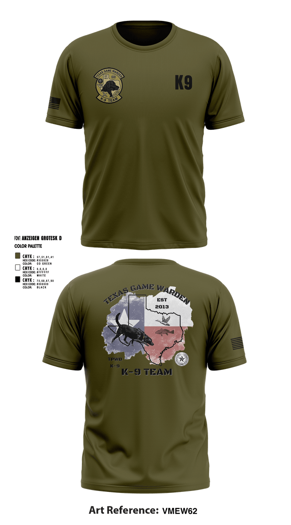 Short Sleeve Performance Shirt, TXGW K9, Police, Teamtime, Team time, sublimation, custom sports apparel, team uniforms, spirit wear, spiritwear, sports uniforms, custom shirts, team store, custom team store, fundraiser sports, apparel fundraiser