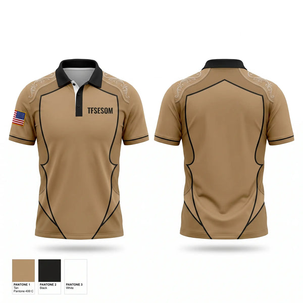 Short Sleeve Performance Polo, TFSE-SOM, Army, Teamtime, Team time, sublimation, custom sports apparel, team uniforms, spirit wear, spiritwear, sports uniforms, custom shirts, team store, custom team store, fundraiser sports, apparel fundraiser