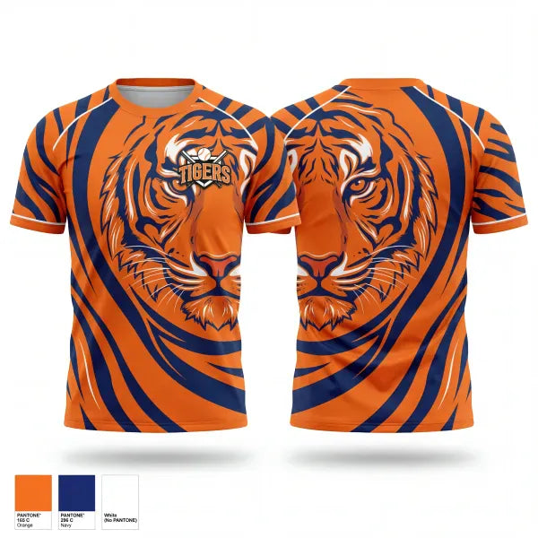 Short Sleeve Performance Shirt, Malone Tigers, Baseball, Teamtime, Team time, sublimation, custom sports apparel, team uniforms, spirit wear, spiritwear, sports uniforms, custom shirts, team store, custom team store, fundraiser sports, apparel fundraiser