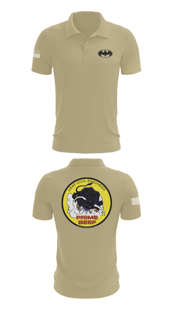 Short Sleeve Performance Polo, 185th CES, Navy, Teamtime, Team time, sublimation, custom sports apparel, team uniforms, spirit wear, spiritwear, sports uniforms, custom shirts, team store, custom team store, fundraiser sports, apparel fundraiser