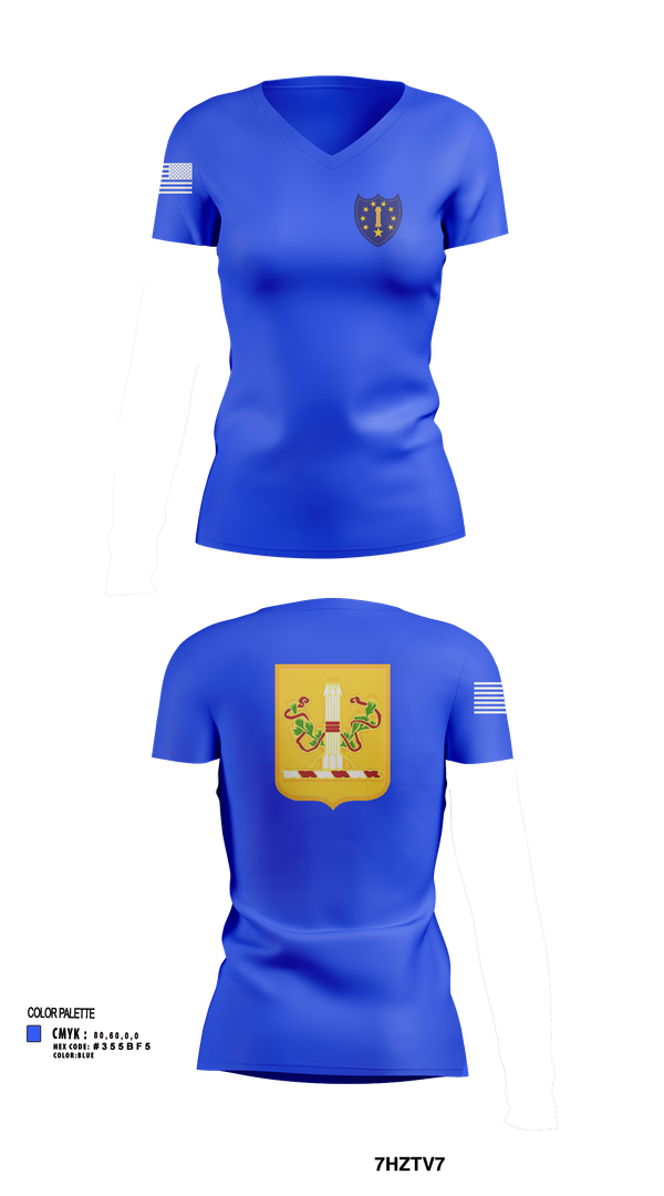 Womens Short Sleeve Vneck Shirt, 54th Troop Command, , Teamtime, Team time, sublimation, custom sports apparel, team uniforms, spirit wear, spiritwear, sports uniforms, custom shirts, team store, custom team store, fundraiser sports, apparel fundraiser