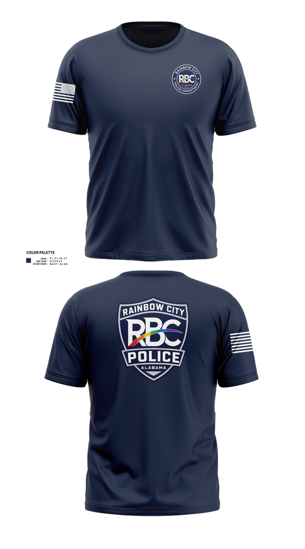 Short Sleeve Performance Shirt, Rainbow City Police Department, Police, Teamtime, Team time, sublimation, custom sports apparel, team uniforms, spirit wear, spiritwear, sports uniforms, custom shirts, team store, custom team store, fundraiser sports, apparel fundraiser