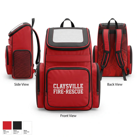 Gear Bag, Claysville Fire-Rescue, Fire Department, Teamtime, Team time, sublimation, custom sports apparel, team uniforms, spirit wear, spiritwear, sports uniforms, custom shirts, team store, custom team store, fundraiser sports, apparel fundraiser