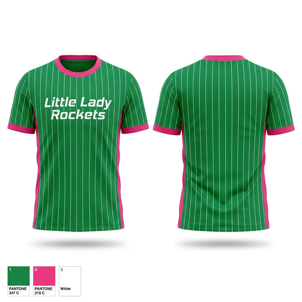 Short Sleeve Performance Shirt, Little Lady Rockets, Softball, Teamtime, Team time, sublimation, custom sports apparel, team uniforms, spirit wear, spiritwear, sports uniforms, custom shirts, team store, custom team store, fundraiser sports, apparel fundraiser
