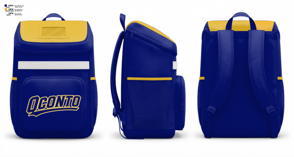 Gear Bag, Oconto Baseball, Baseball, Teamtime, Team time, sublimation, custom sports apparel, team uniforms, spirit wear, spiritwear, sports uniforms, custom shirts, team store, custom team store, fundraiser sports, apparel fundraiser