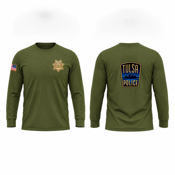 Long Sleeve Performance Shirt, Tulsa Police Department, Police, Teamtime, Team time, sublimation, custom sports apparel, team uniforms, spirit wear, spiritwear, sports uniforms, custom shirts, team store, custom team store, fundraiser sports, apparel fundraiser