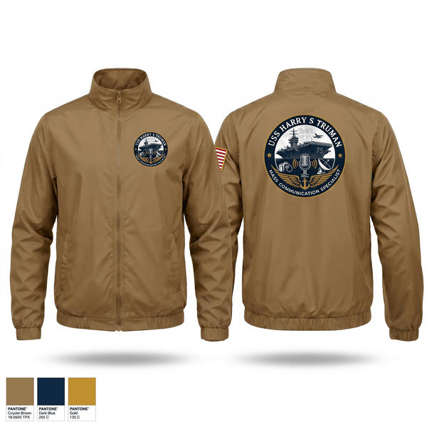 Windbreaker, CVN75 Media, Navy, Teamtime, Team time, sublimation, custom sports apparel, team uniforms, spirit wear, spiritwear, sports uniforms, custom shirts, team store, custom team store, fundraiser sports, apparel fundraiser