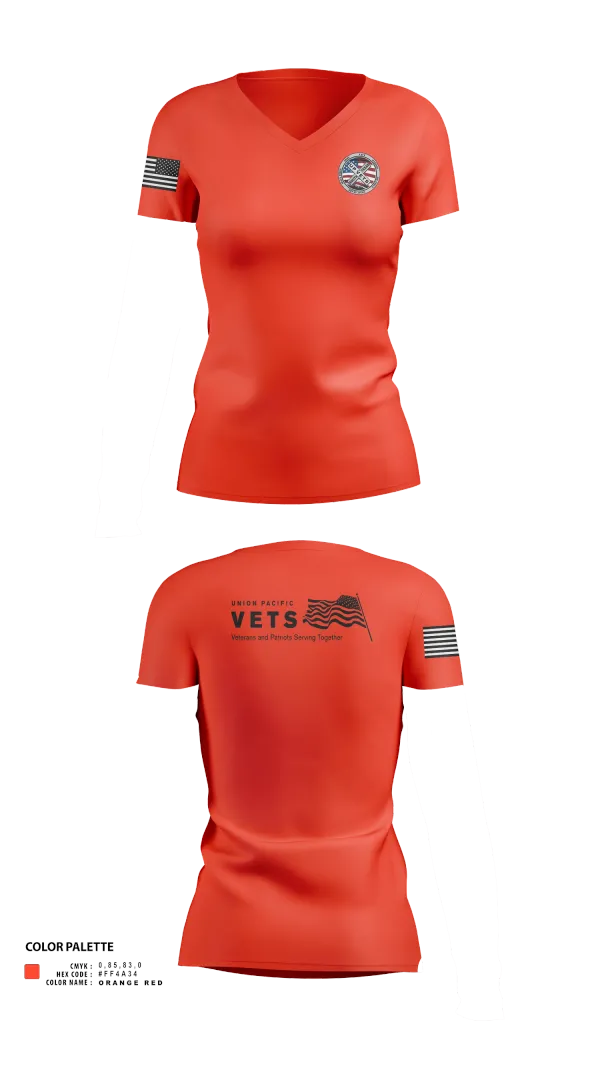Womens Short Sleeve Vneck Shirt, South Texas UPVETS, , Teamtime, Team time, sublimation, custom sports apparel, team uniforms, spirit wear, spiritwear, sports uniforms, custom shirts, team store, custom team store, fundraiser sports, apparel fundraiser