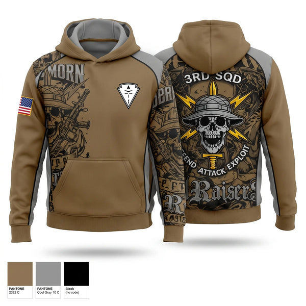 Hoodie, 3RD SQUAD, EW, MFRC, Army, Teamtime, Team time, sublimation, custom sports apparel, team uniforms, spirit wear, spiritwear, sports uniforms, custom shirts, team store, custom team store, fundraiser sports, apparel fundraiser