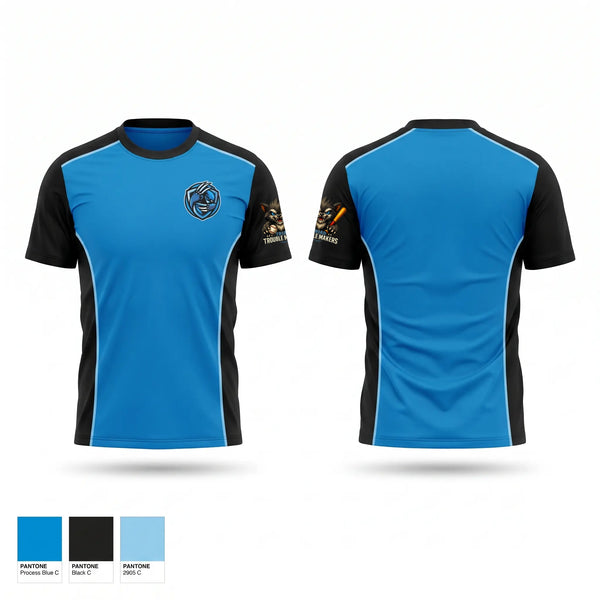Short Sleeve Performance Shirt, Troublemakers, Baseball, Teamtime, Team time, sublimation, custom sports apparel, team uniforms, spirit wear, spiritwear, sports uniforms, custom shirts, team store, custom team store, fundraiser sports, apparel fundraiser
