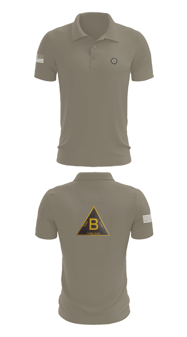 Short Sleeve Performance Polo, Greenville County Sheriff’s Office - Bravo Platoon, Police, Teamtime, Team time, sublimation, custom sports apparel, team uniforms, spirit wear, spiritwear, sports uniforms, custom shirts, team store, custom team store, fundraiser sports, apparel fundraiser