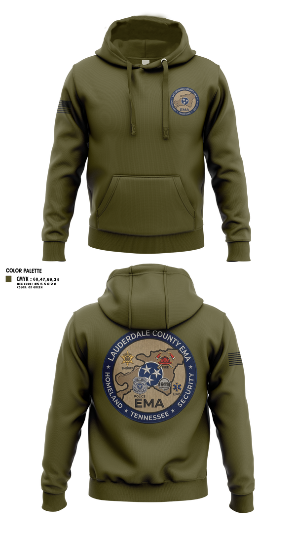 Hoodie, Lauderdale County Emergency Management Homeland Securtiy, Fire Department, Teamtime, Team time, sublimation, custom sports apparel, team uniforms, spirit wear, spiritwear, sports uniforms, custom shirts, team store, custom team store, fundraiser sports, apparel fundraiser