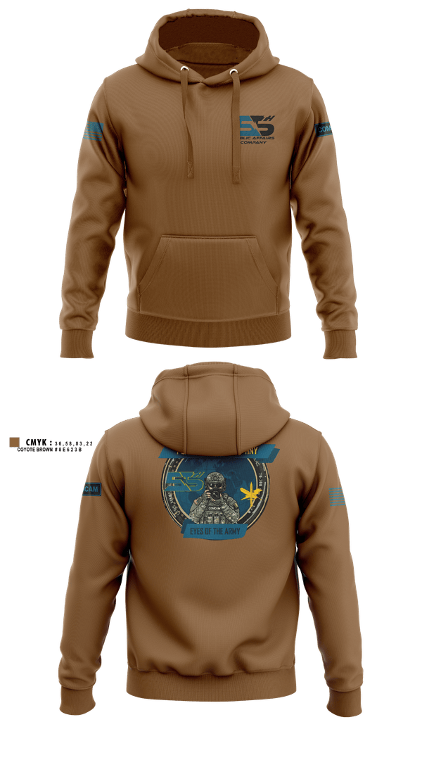 Hoodie, 55th ComCam Kraken, Army, Teamtime, Team time, sublimation, custom sports apparel, team uniforms, spirit wear, spiritwear, sports uniforms, custom shirts, team store, custom team store, fundraiser sports, apparel fundraiser