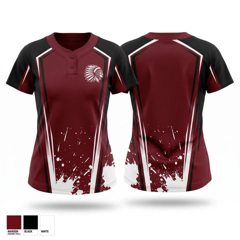 Two Button Softball Jersey, Canal Winchester Indians, Softball, Teamtime, Team time, sublimation, custom sports apparel, team uniforms, spirit wear, spiritwear, sports uniforms, custom shirts, team store, custom team store, fundraiser sports, apparel fundraiser