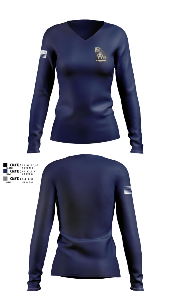 Womens Long Sleeve Vneck Shirt, SAV I, Police, Teamtime, Team time, sublimation, custom sports apparel, team uniforms, spirit wear, spiritwear, sports uniforms, custom shirts, team store, custom team store, fundraiser sports, apparel fundraiser