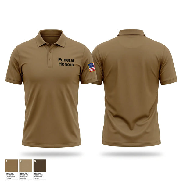 Short Sleeve Performance Polo, Funeral Honors, National Guard, Teamtime, Team time, sublimation, custom sports apparel, team uniforms, spirit wear, spiritwear, sports uniforms, custom shirts, team store, custom team store, fundraiser sports, apparel fundraiser